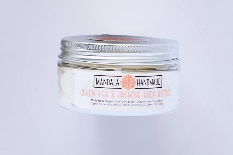 Body Butter Green Tea & Jasmine Small Mandala Handmade